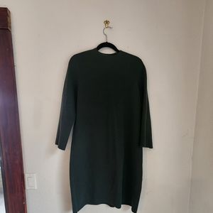 Eileen Fisher Hunter Green Sweater Dress - XL